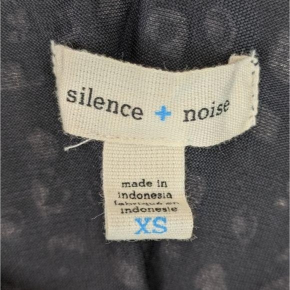 silence and noise black grey cheetah print hi neck tank top extra small MSRP 34 - Picture 6 of 8